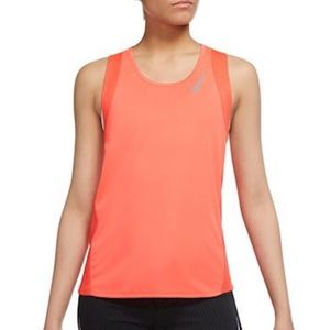 Nike Dri Fit Race Top in the color Crimson.